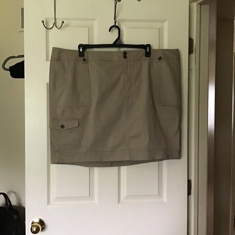 Khaki pocket skirt, Lane Bryant